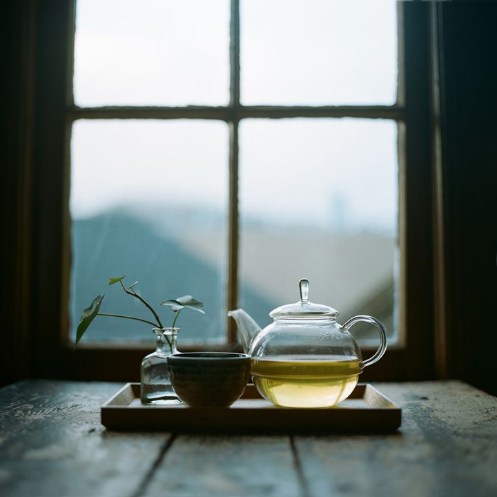 Chá da tarde, Jogo de chá de vidro