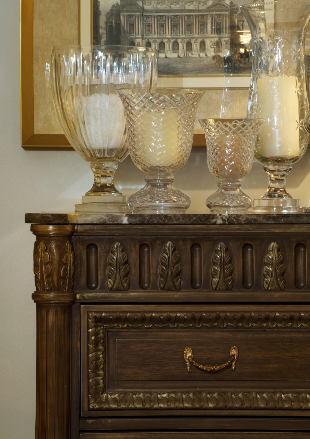 Decoração de: Detalhes  - porta-velas de vidro; Casa de Valentina