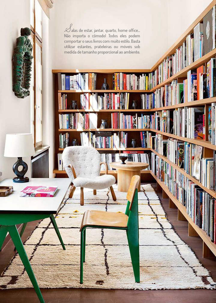 Decoração de: Home office; cadeira vintae verde; Casa de Valentina